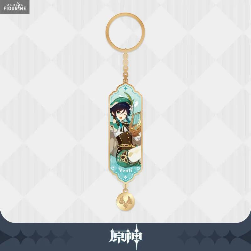 Genshin Impact - Venti keychain, Drawing Card Metal