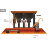 World of Nintendo, Super Mario - Pack figures Lava Castle