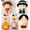 Peluche One Piece - Luffy, Sabo, Ace, Thousand Sunny ou Going Merry