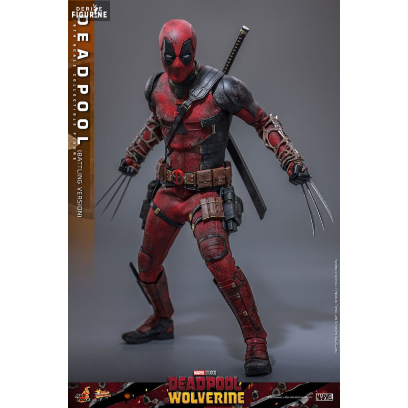 Marvel, Deadpool & Wolverine - Deadpool (Battling Version) figure, Movie Masterpiece