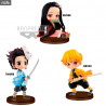 Demon Slayer Kimetsu no Yaiba - Figurine Nezuko Kamado, Tanjiro Kamado ou Zenitsu Agatsuma, Q Posket Petit