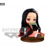 Demon Slayer Kimetsu no Yaiba - Figurine Nezuko Kamado, Tanjiro Kamado ou Zenitsu Agatsuma, Q Posket Petit