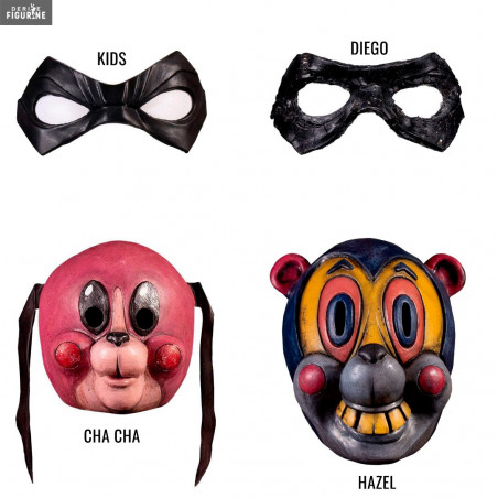 Kids, Diego, Cha Cha or Hazel mask - The Umbrella Academy - Trick