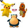 Peluche Géante Pokémon - Pikachu, Salamèche ou Ronflex