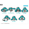 Pack 7 keychains Hatsune Miku GT Project, Version Miku 2019, Nendoroid Plus