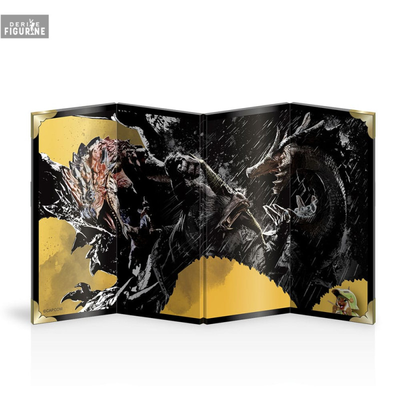 PRE ORDER - Monster Hunter - Mini foldable screen Ink painting