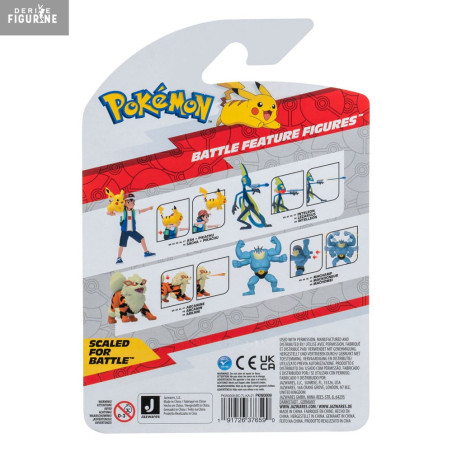 Pokémon Figurine de Combat Arcanin Figurine Arcanin de 11 cm prête au Combat avec Attaque par Missile feu