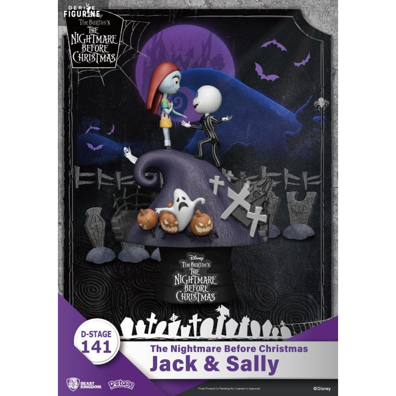 Disney, L'étrange Noël de Mr. Jack - Figurine Jack & Sally, D-Stage