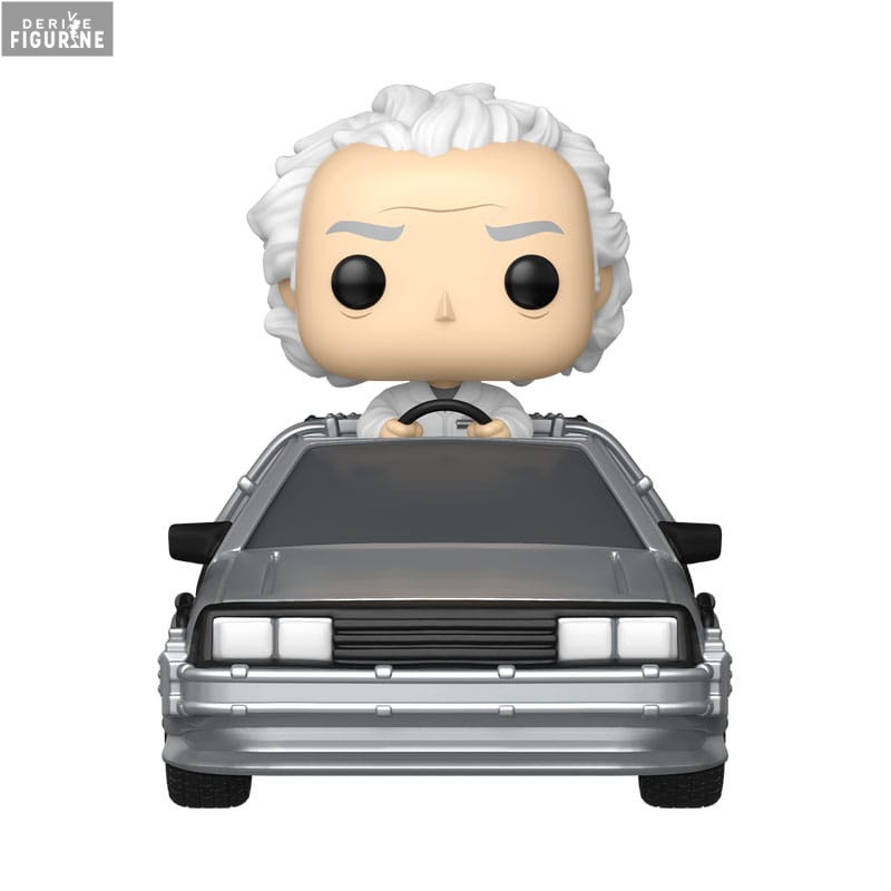 PRÉCOMMANDE - Retour vers le futur - Figurine Doc with Time Machine, Pop! Rides Deluxe