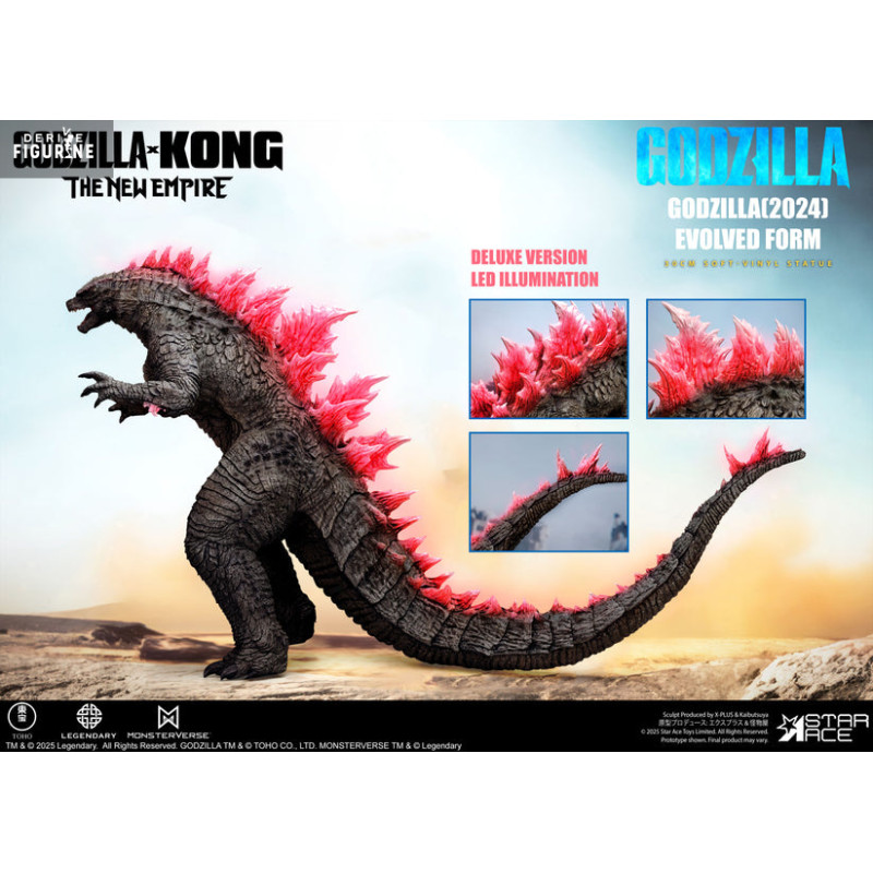 PRE ORDER - Godzilla vs. Kong: The New Empire - Godzilla (2024) figure Evolved Deluxe, Soft Vinyl