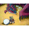 Monster Hunter World - Rathalos & Palico Egg Quest bath towel, Small or Large