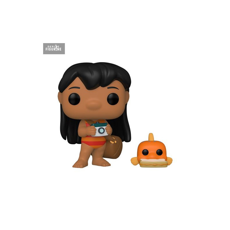 Disney, Lilo & Stitch - Lilo with Pudge figure, Pop!