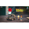 PRE ORDER - Back to the Future - Figures + Vehicle Time Machine, Q-Village