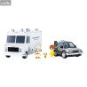 PRÉCOMMANDE - Retour vers le futur - Figurines + Véhicules Time Machine Deluxe Set, Q-Village