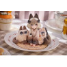 PRÉCOMMANDE - Decorated Life Collection - Figurine Tea Time Cats x Siamese Cat Azuki-san Friendship Collaboration Exclusive Set