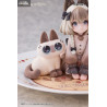 PRÉCOMMANDE - Decorated Life Collection - Figurine Tea Time Cats x Siamese Cat Azuki-san Friendship Collaboration Exclusive Set