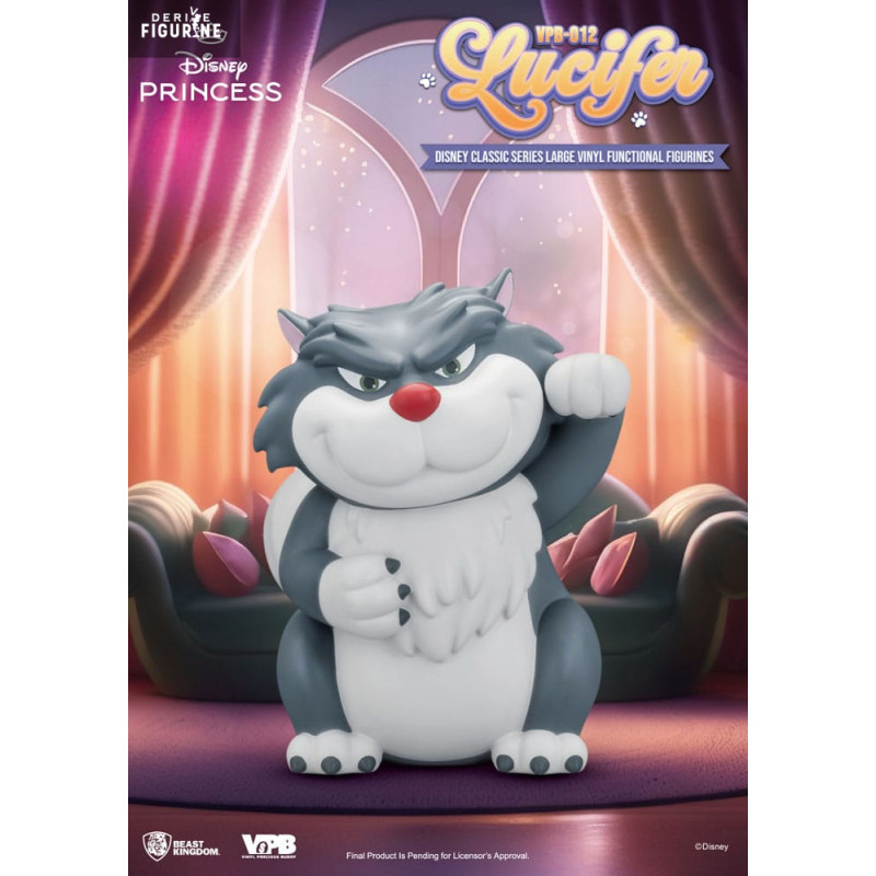 PRE ORDER - Disney, Cinderella - Lucifer piggy bank figure, Large Functional Figurine