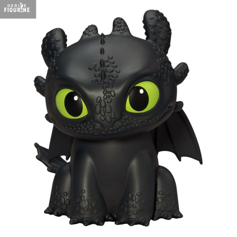 PRE ORDER - How to Train Your Dragon - Toothless piggy bank figure, Palm Size Functional Figurine