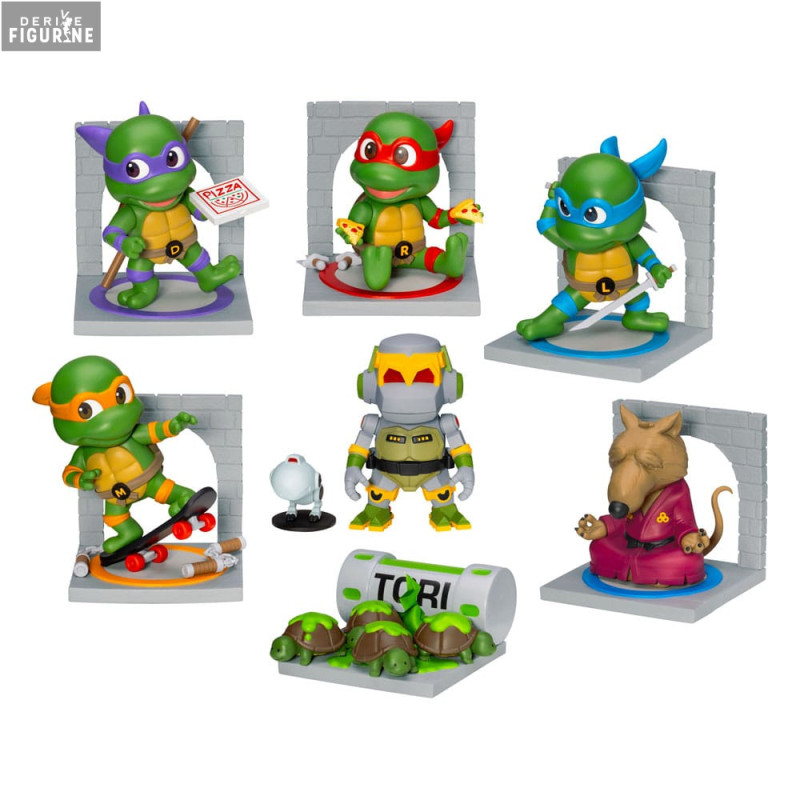 PRÉCOMMANDE - Pack 6 figures Teenage Mutant Ninja Turtles, Mini Egg Attack Blind Box Series