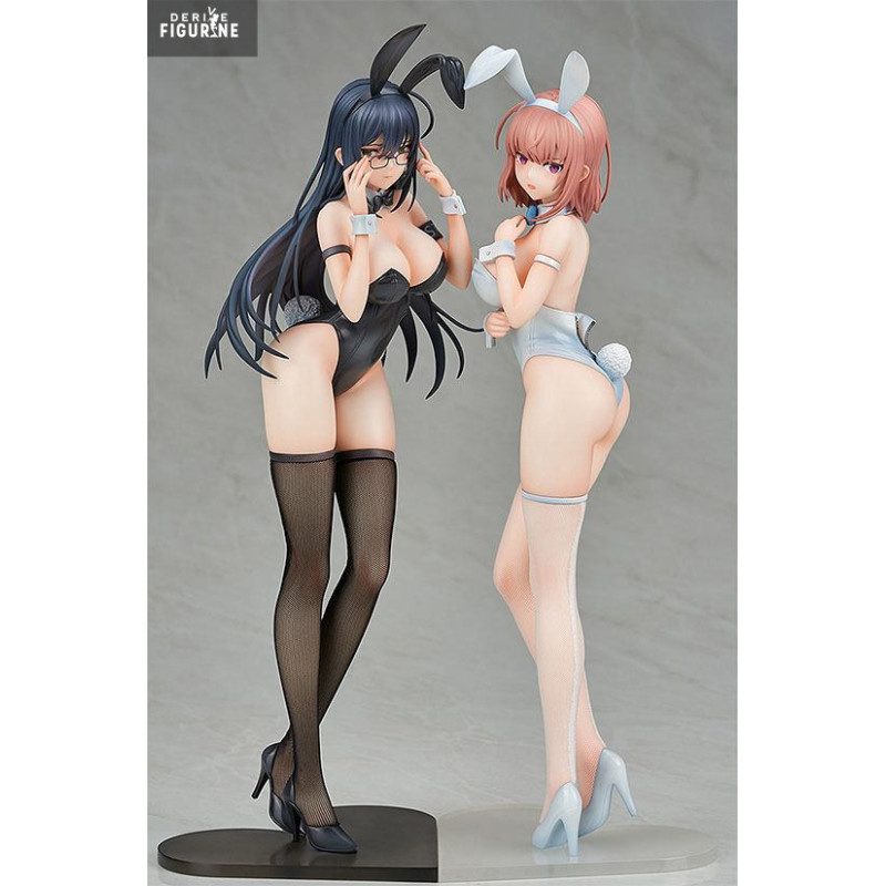PRE ORDER - Ikomochi Original Character - Pack figures Aoi Black Bunny & Natsume White Bunny