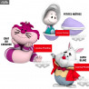 Disney, Alice in Wonderland - Cheshire cat, Oysters or White rabbit figure, Cutte! Fluffy Puffy