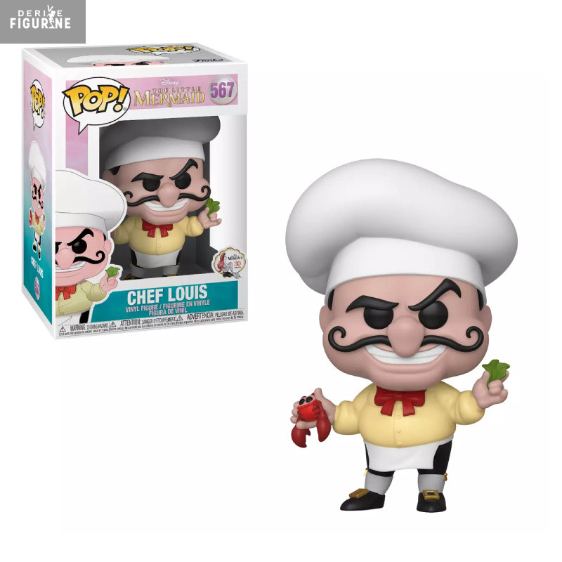 Disney, La petite sirène - Figurine Chef Louis, Pop!