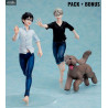 Yuri!!! on Ice - Pack 2 figures + bonus Makkachin, Yuri or Victor