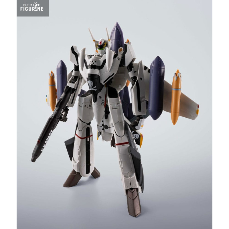 PRÉCOMMANDE - Macross - Figurine VF-0S Phoenix (Roy Focker Use) & QF-2200D-B Ghost Set, Hi-Metal R Chogokin