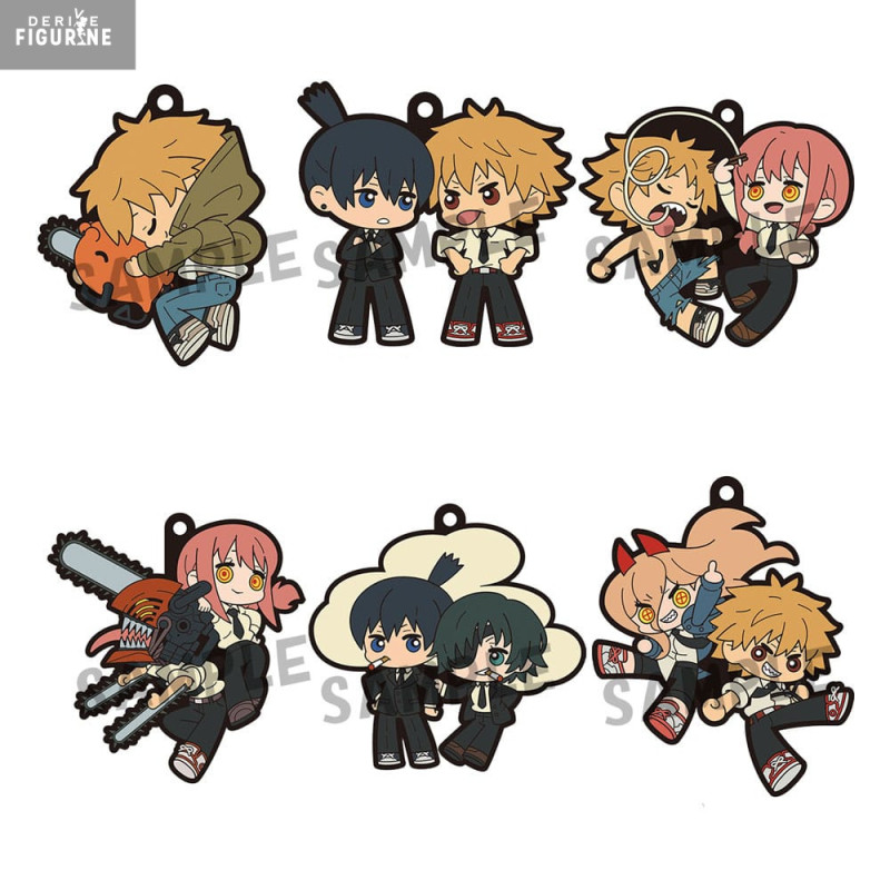PRE ORDER - Chainsaw Man - Pack 6 charms Rubber Mascot Buddycolle