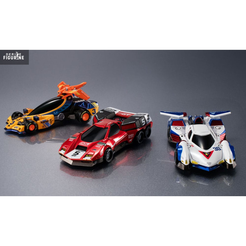 PRE ORDER - Future GPX Cyber Formula - Pack 3 vehicles Asurada G.S.X & Albatrander 602 & Aoi Superion GT, Heritage Edition