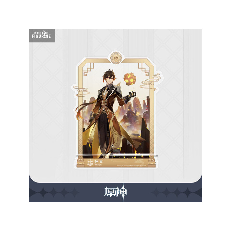 Genshin Impact - Figurine support téléphone acrylique Zhongli
