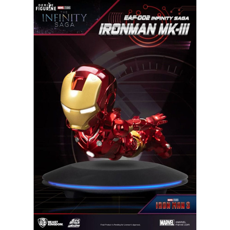 PRE ORDER - Marvel, The Infinity Saga - Figure Iron Man 3 diorama luminous floating, Egg Attack