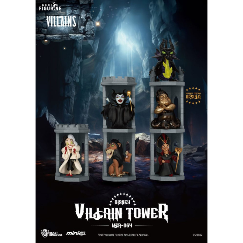 PRÉCOMMANDE - Disney Villains - Pack 6 figurines Villain Tower, Mini Egg Attack