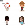 Figure of your choice, Alex (A Clockwork Orange), Pennywise (IT), Freddy or Regan (Exorcist), Pokis
