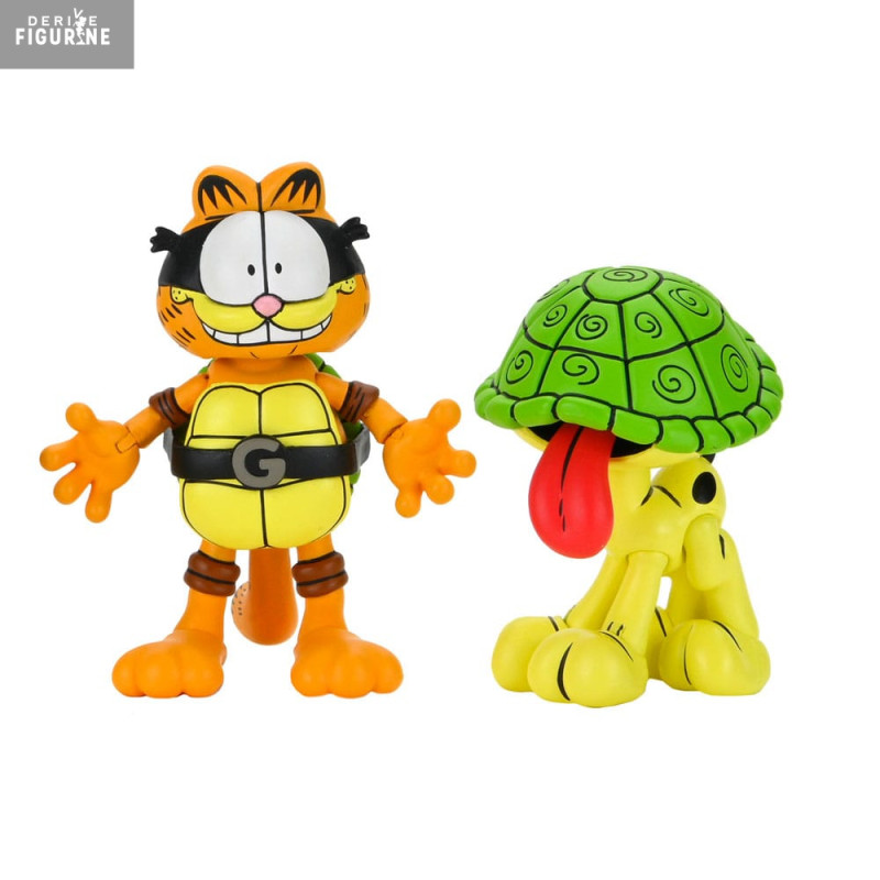 PRÉCOMMANDE - Teenage Mutant Ninja Turtles (Archie Comics) x Garfield - Pack 2 figurines Garfello & Odie, Ultimate