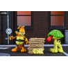 PRÉCOMMANDE - Teenage Mutant Ninja Turtles (Archie Comics) x Garfield - Pack 2 figurines Garfello & Odie, Ultimate