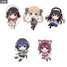 Saekano: How to Raise a Boring Girlfriend Fine - Pack 5 keychains, Nendoroid Plus Vol. 1