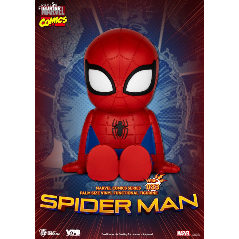 PRE ORDER - Marvel Comics - Spider man piggy bank figure, Palm Size Functional Figurine