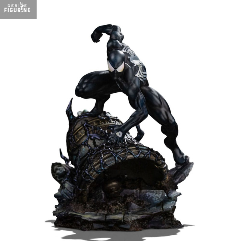 PRÉCOMMANDE - Marvel - Figurine Spider-Man Black Costume, BDS Art Scale