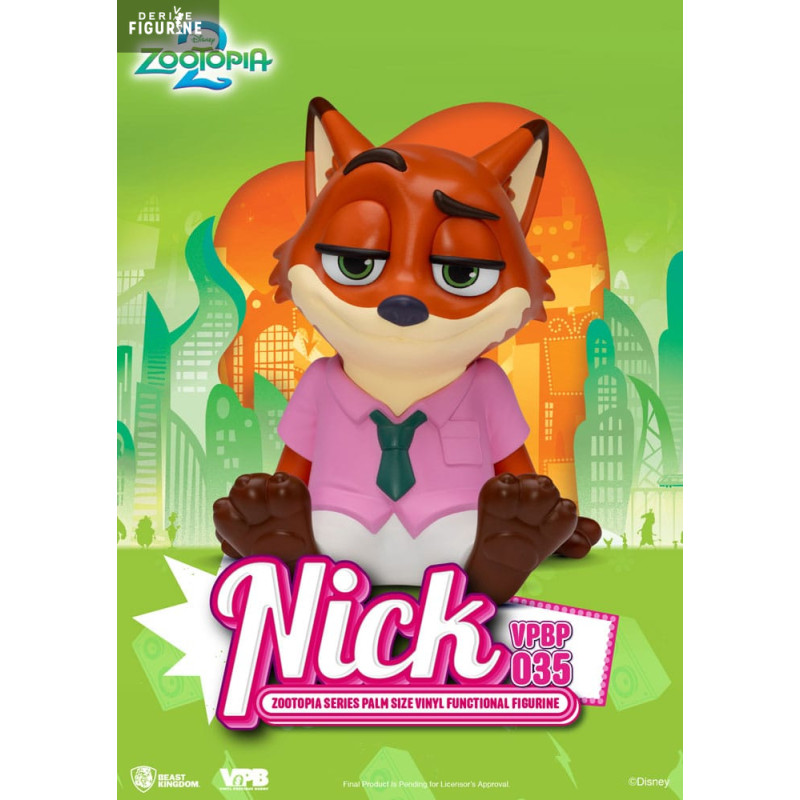 PRÉCOMMANDE - Disney, Zootopie 2 - Figurine Nick, Palm Size Functional Figurine