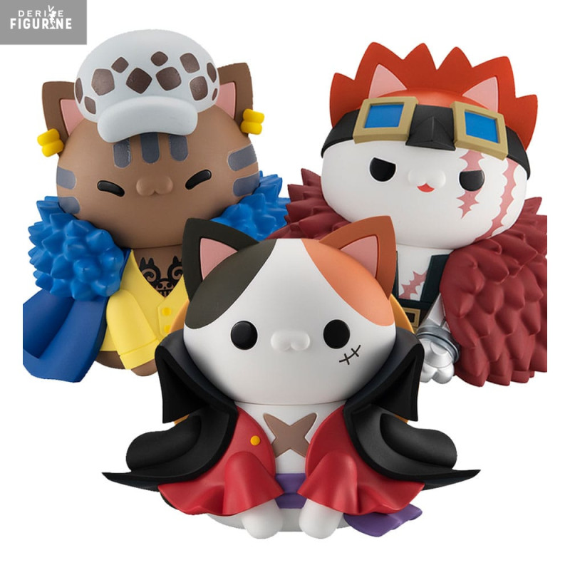 One Piece - Pack figures Trafalgar Law, Monkey D. Luffy & Eustass Kid, Nyanto! The Big One Piece Series