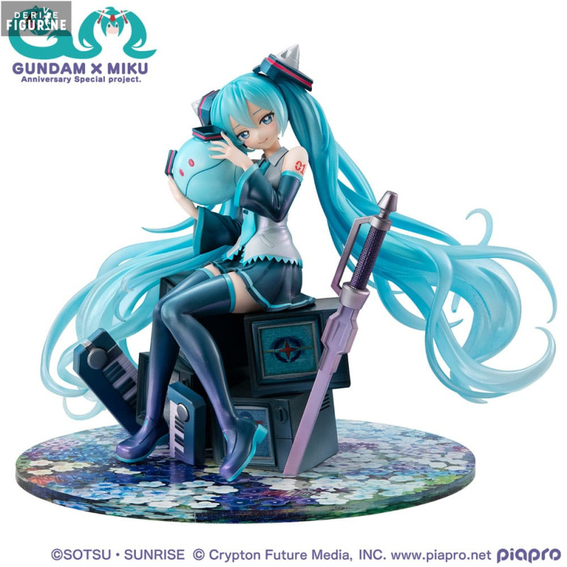 PREORDER - Mobile Suit Gundam x Hatsune Miku - Figurine Hatsune Miku x OO Gundam 45th Anniversary, Lucrea