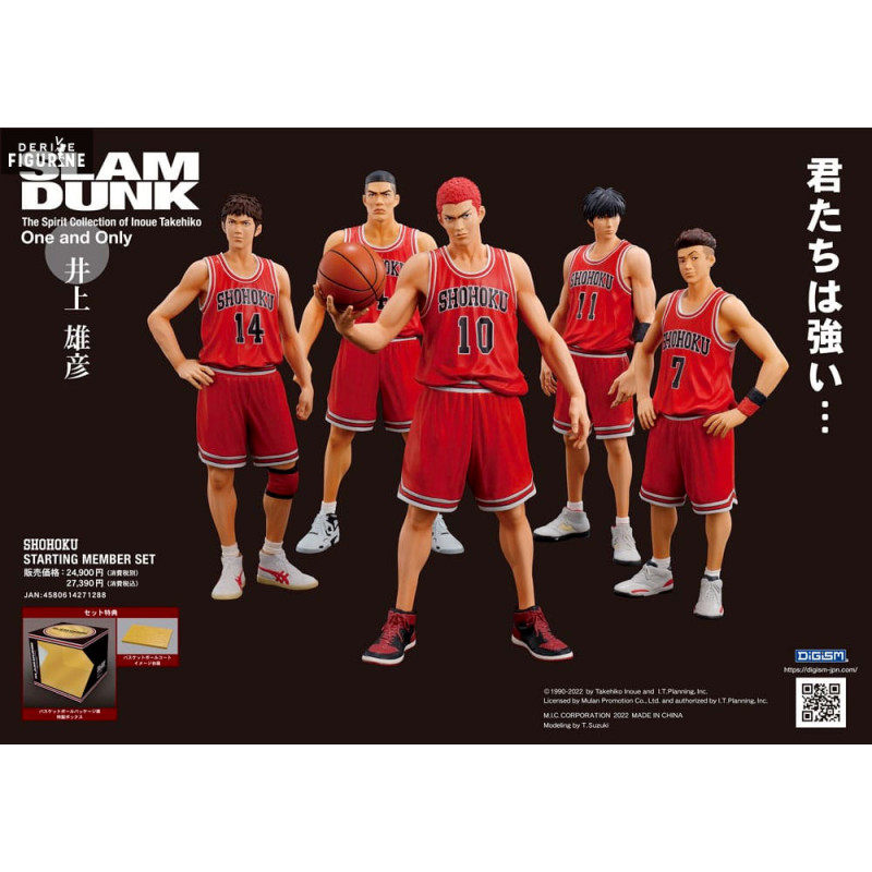 PREORDER - Slam Dunk - Pack figures Shohoku Starting Member Set