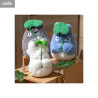 PREORDER - Studio Ghibli, My neighbor Totoro - Medium Totoro plush with leaf, Nakayoshi