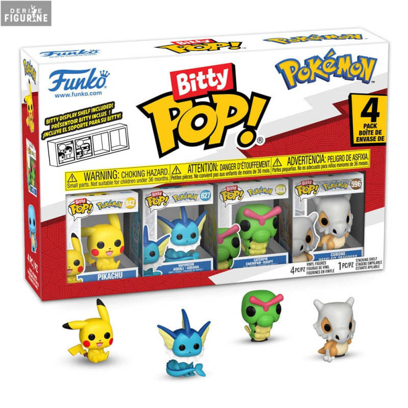 Pokémon - Pack 4 figures, Bitty POP! Vinyl Series 1