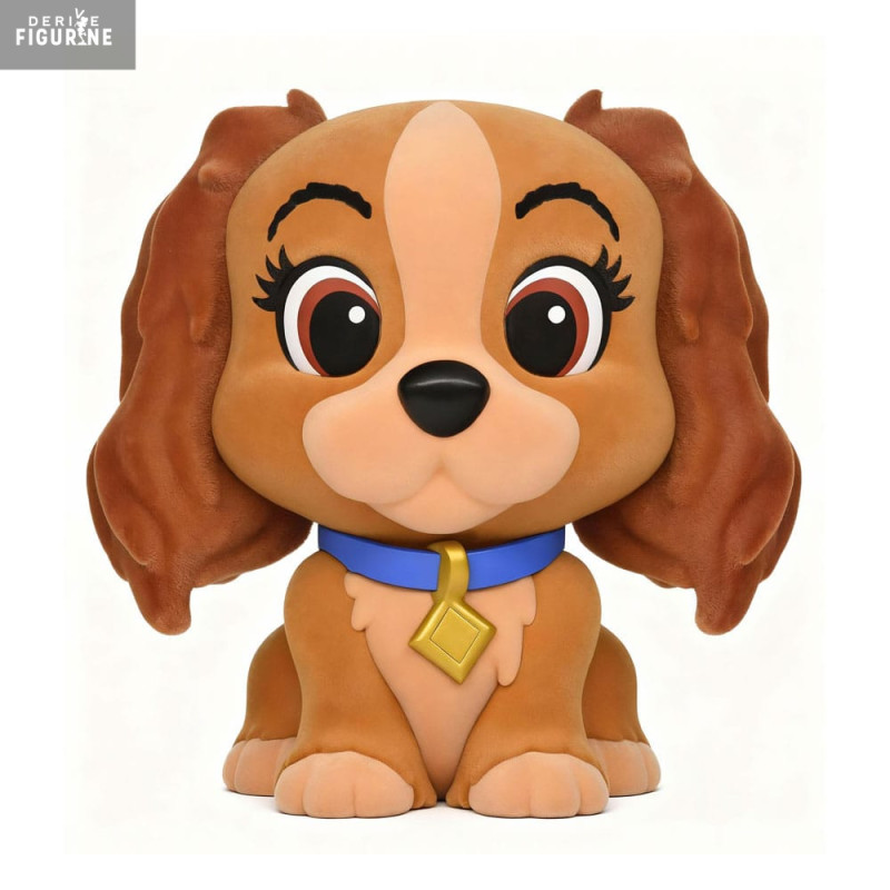 PRE ORDER - Disney, Lady and the Tramp - Lady piggy bank figure (with special flocking)