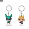 My Hero Academia keychain of your choice - Deku (w/Helmet) or All Might (Silver Age) Pocket Pop!