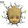 Marvel - Lampe 3D Baby Groot Face