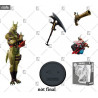 Fortnite - Figurine au choix Jackal, Rhino, Hybrid S3, Nitehare ou Peely