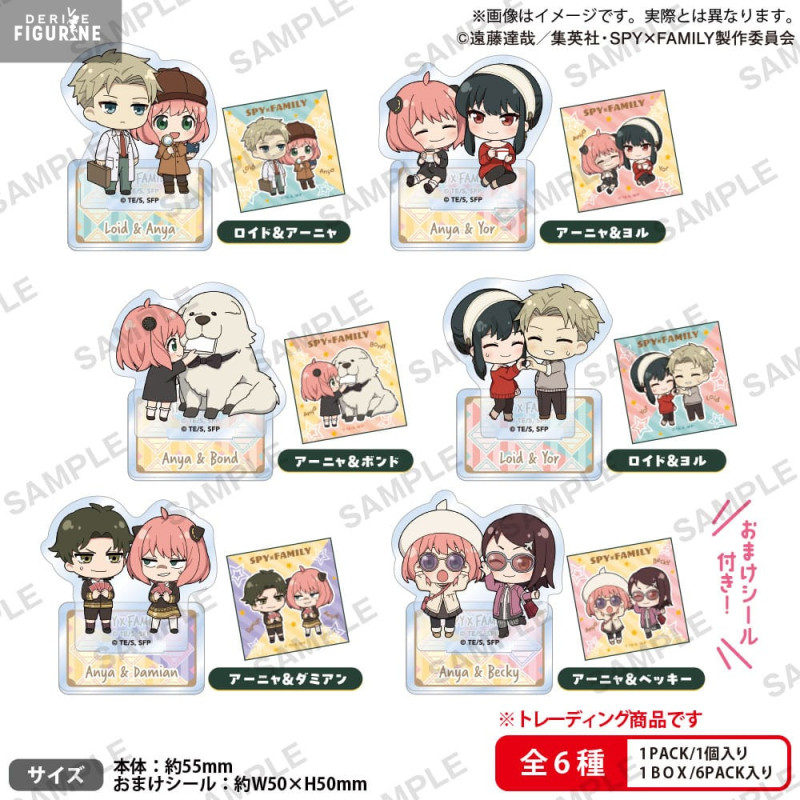Spy x Family - Pack 6 acrylic figures, Petit Duo Collection